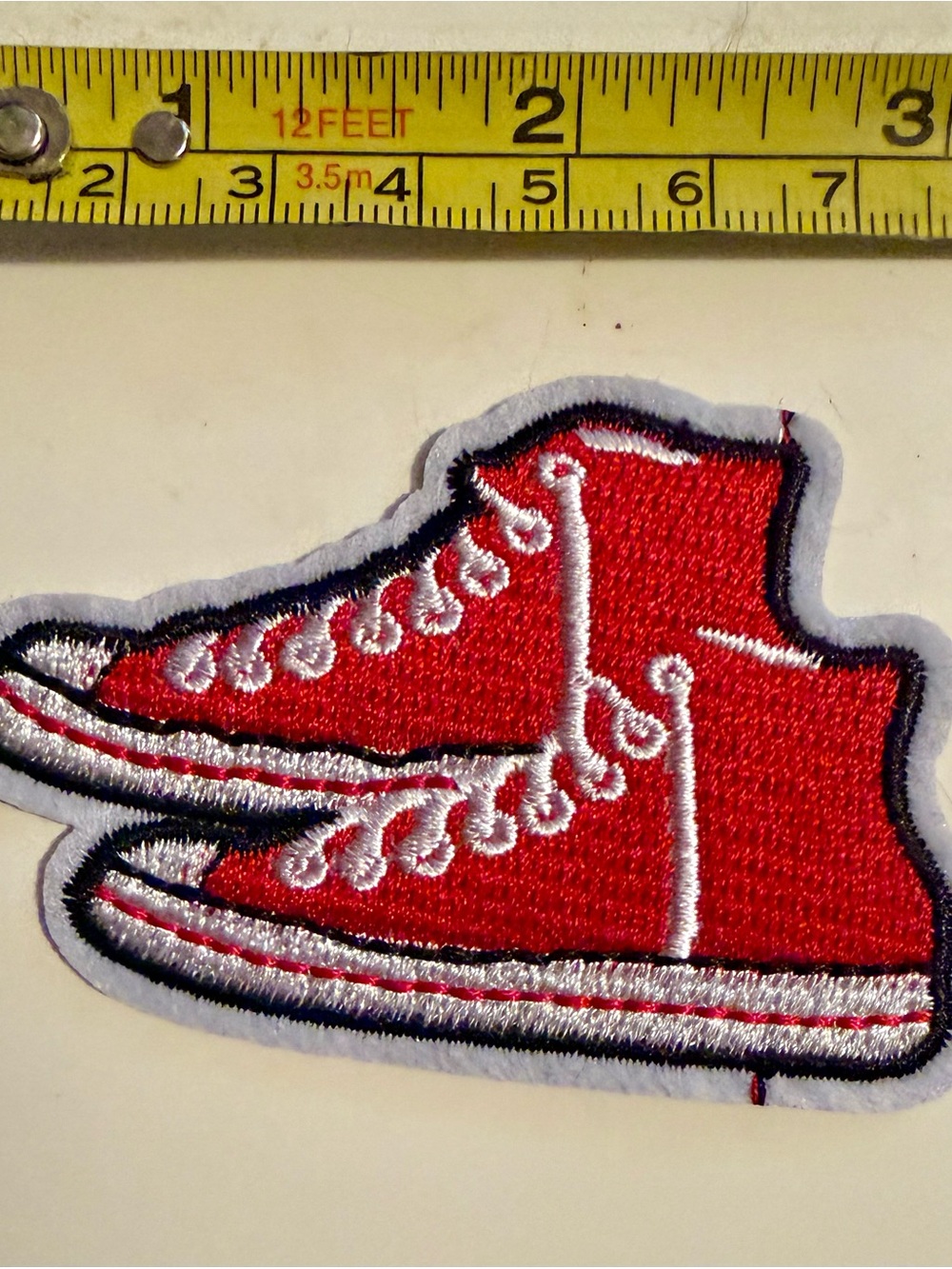 Red High-Top Sneaker Patch for Women Accessories